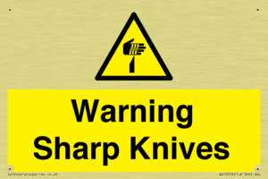 Warning Sharp Knives